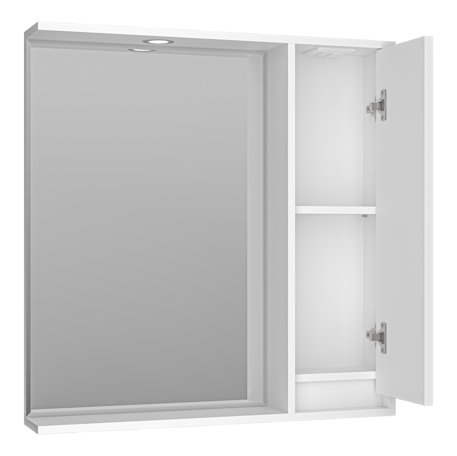 Зеркальный шкаф Brevita Balaton 80 см BAL-04080-01-П правый, с подсветкой, белый