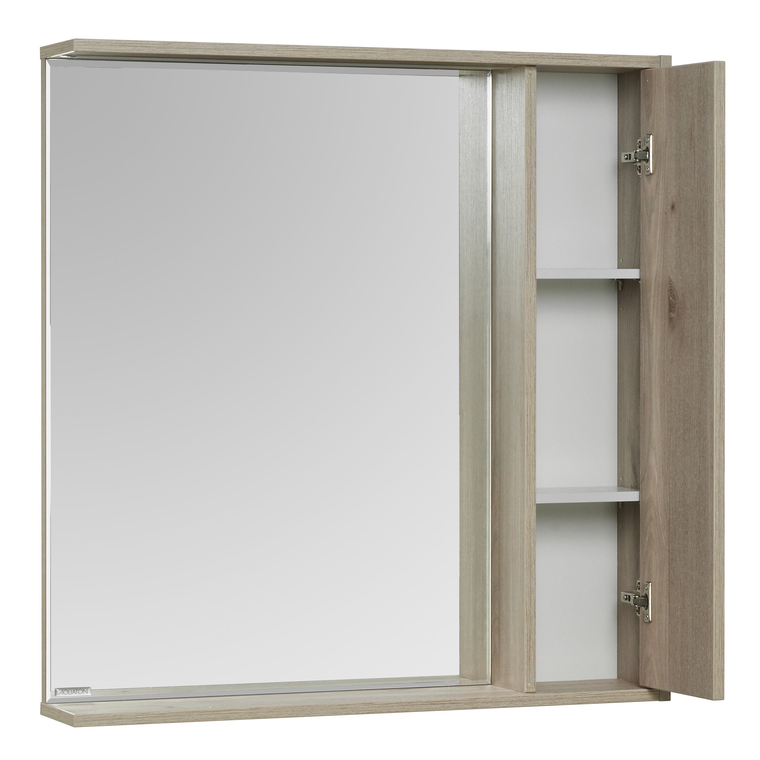 Зеркальный шкаф Aquaton Стоун 1A228302SX850 80 x 83.3 см, с подсветкой, сосна арлингтон