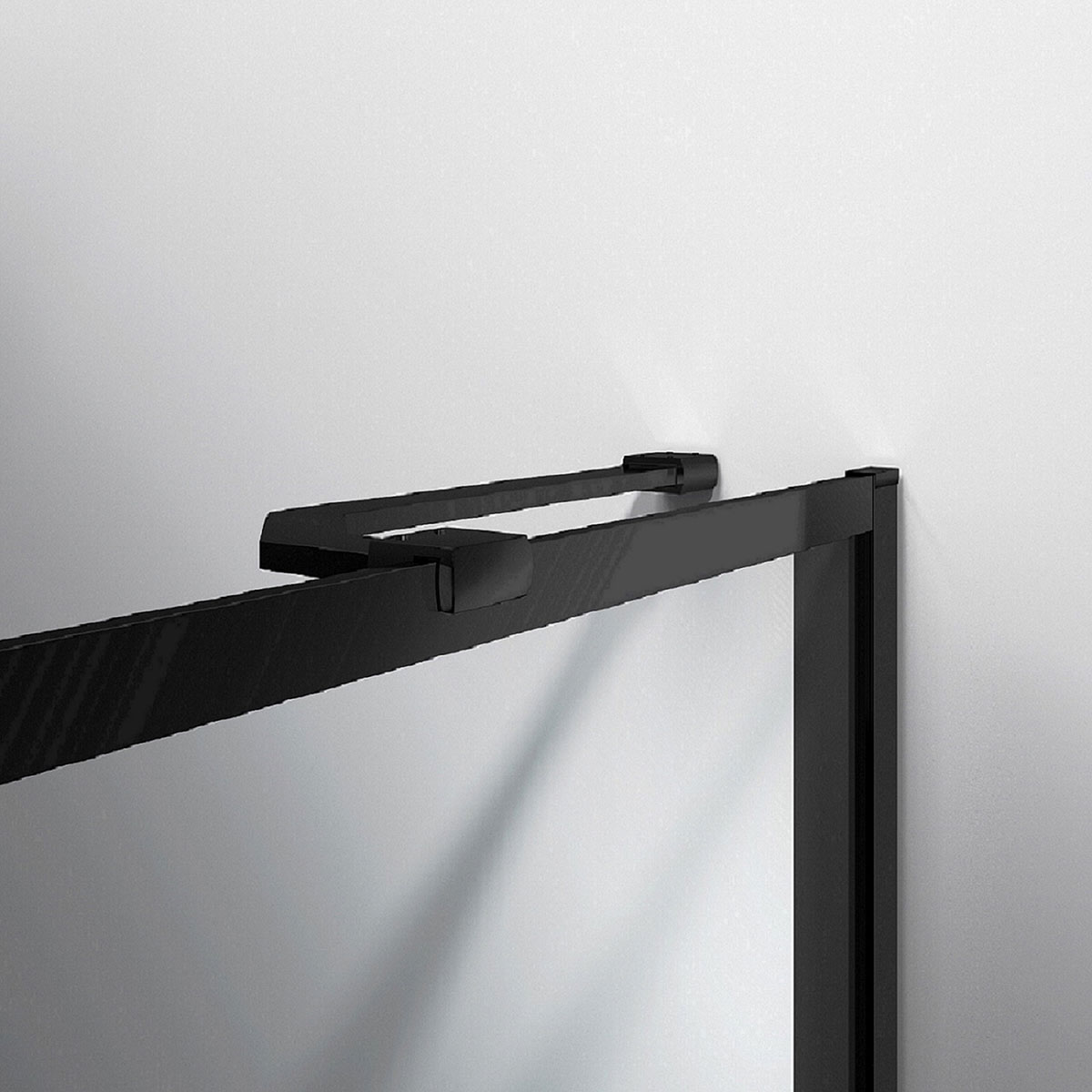 Шторка для ванны Vincea  70x140 см, VSB-41700CLB, профиль черный, стекло прозрачное