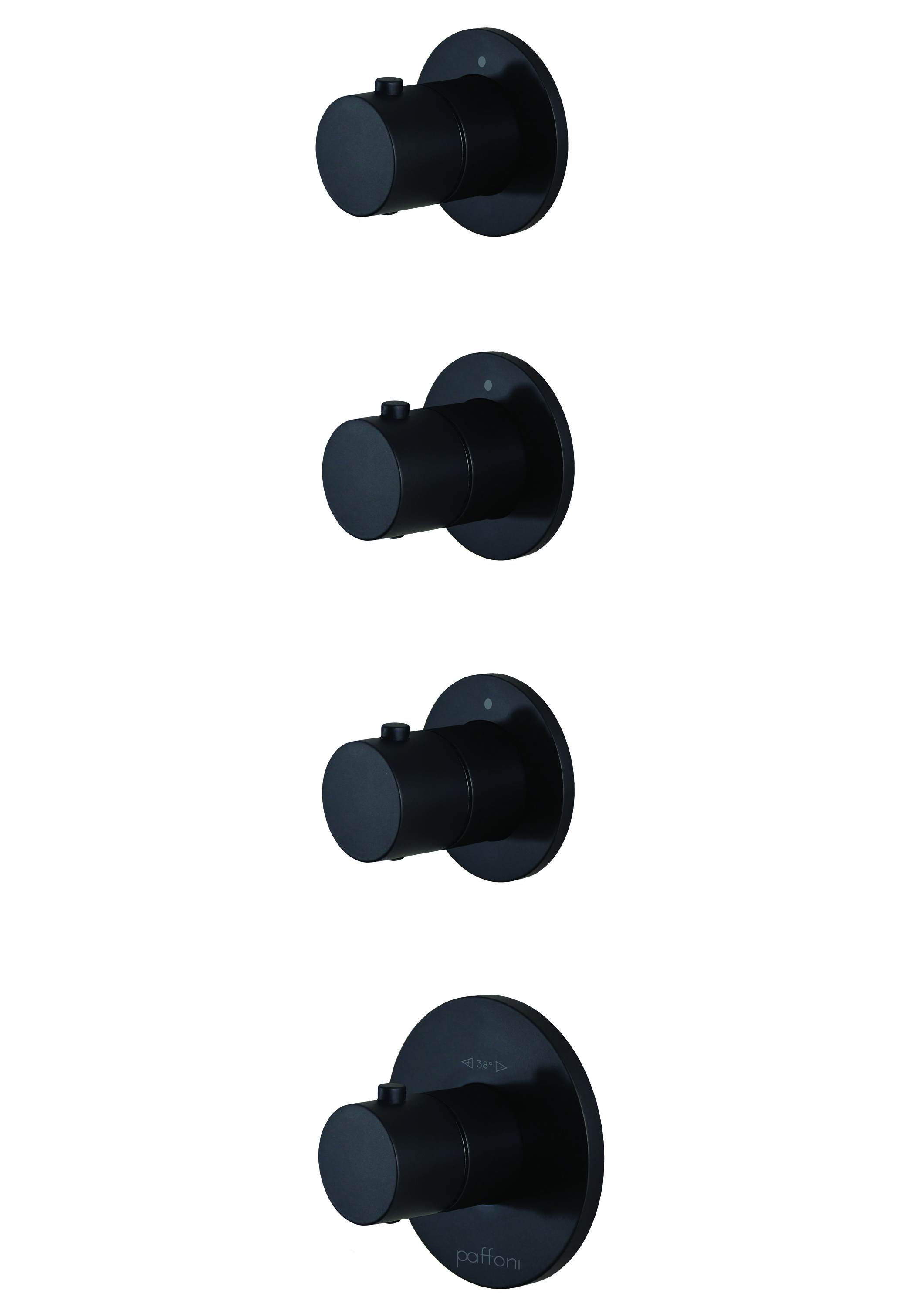 Душевой комплект Paffoni Modular Box, черный матовый, KITMB019NO141KING