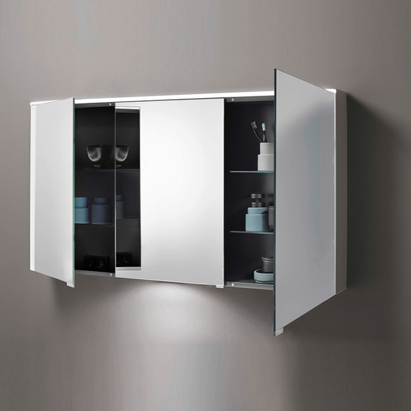 Зеркальный шкаф Burgbad Eqio 120 см SPGT120RF2010 серый глянцевый