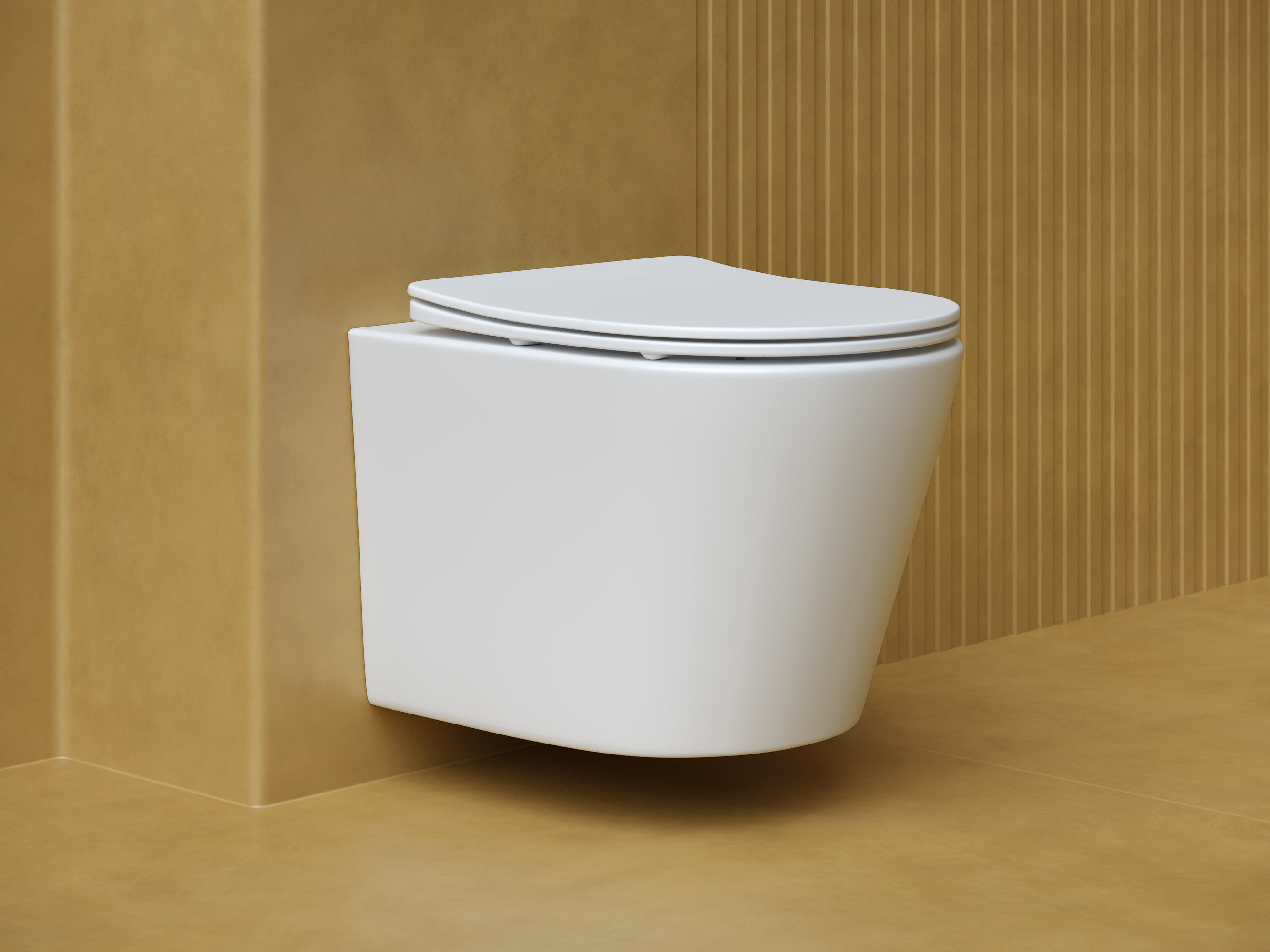 Комплект подвесной безободковый унитаз Ceramica Nova Balearica CN6000MW Белый матовый с сиденьем Микролифт  +  инсталляция Creto Standart 1.0