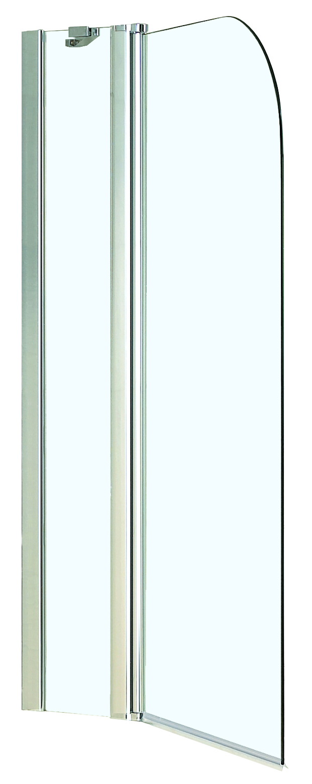 Душевая шторка на ванну Azario Merrit 110х140 см AZ-NF6221 1100 профиль серебро, стекло прозрачное 