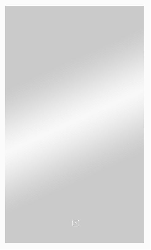 Зеркало Art&Max Family 40 см AM-Fam-400-640-DS-F с подсветкой, белый 