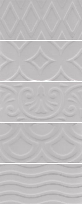 Керамическая плитка Kerama Marazzi Плитка Авеллино серый структура mix 7,4х15