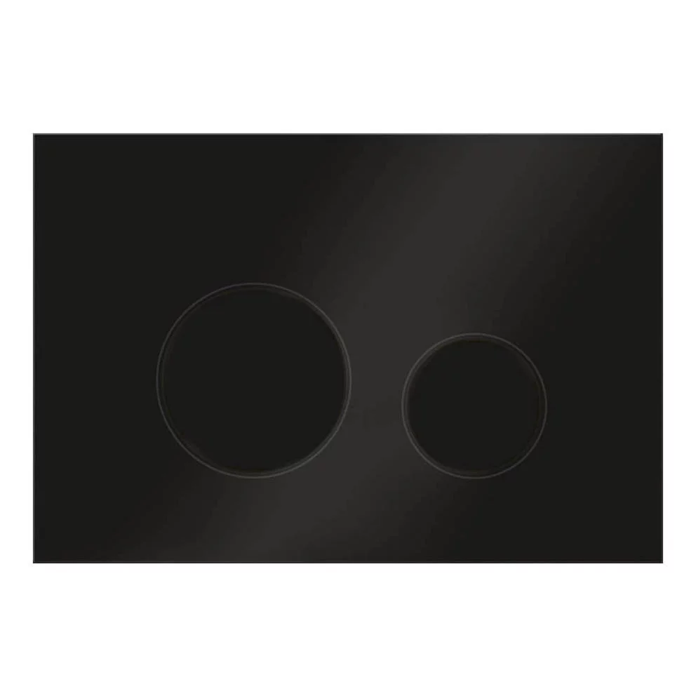 Кнопка смыва Veconi Round VFR-BL, 150х220х13, пластик, черный 