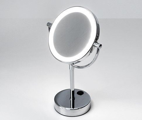 Зеркало с LED-подсветкой двухстороннее и с 3-х кратным увеличением, хром Wasserkraft K-1005