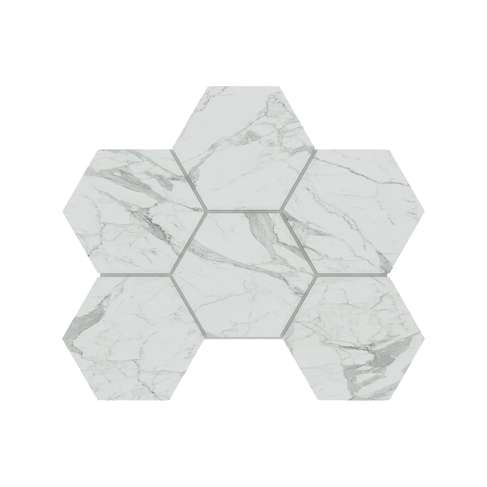Керамогранит Estima Мозаика MN01 Hexagon 25x28,5 полир. 