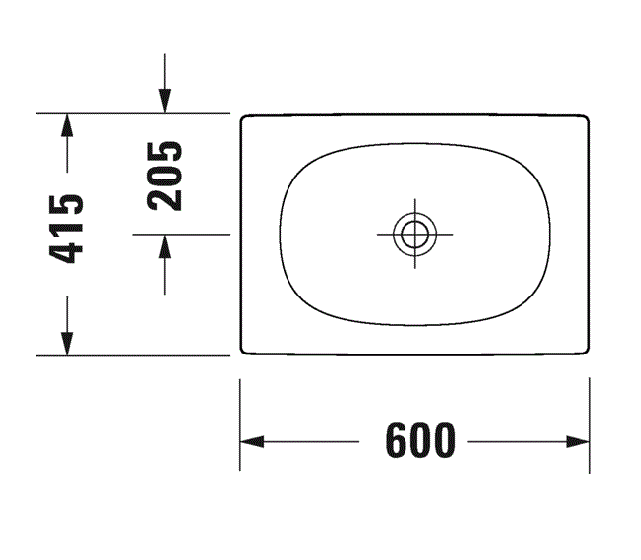 Раковина Duravit Viu 23586000001 60x41.5х10 см накладная покрытие WG белая - изображение 2