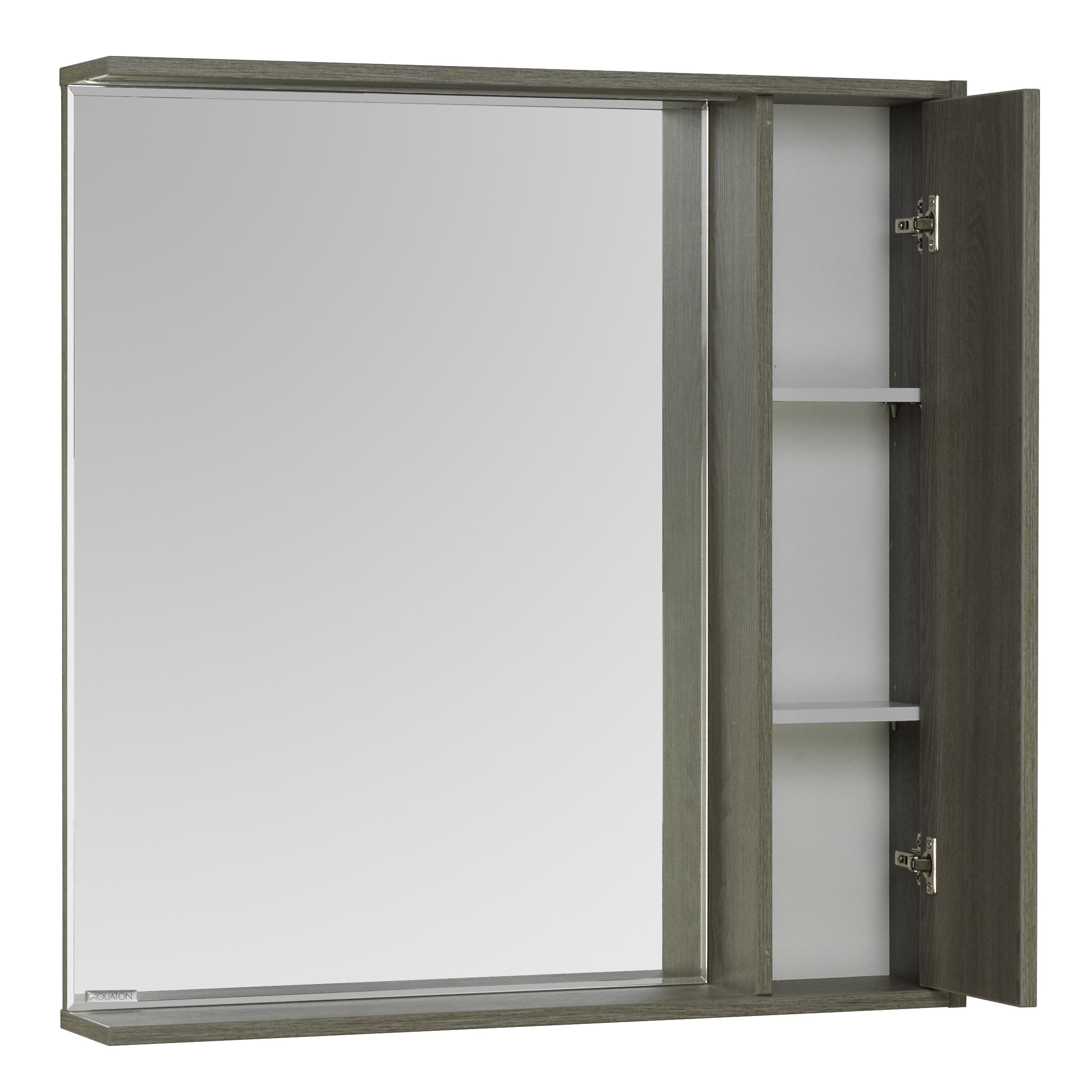 Зеркальный шкаф Aquaton Стоун 1A228302SXC80 80 x 83.3 см, с подсветкой, грецкий орех