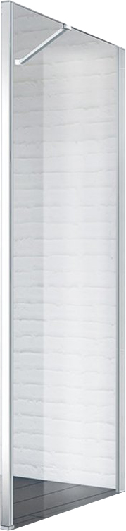 Боковая перегородка BelBagno Marmi 100х195 см MARMI-100-FIX-C-Cr профиль хром, стекло прозрачное