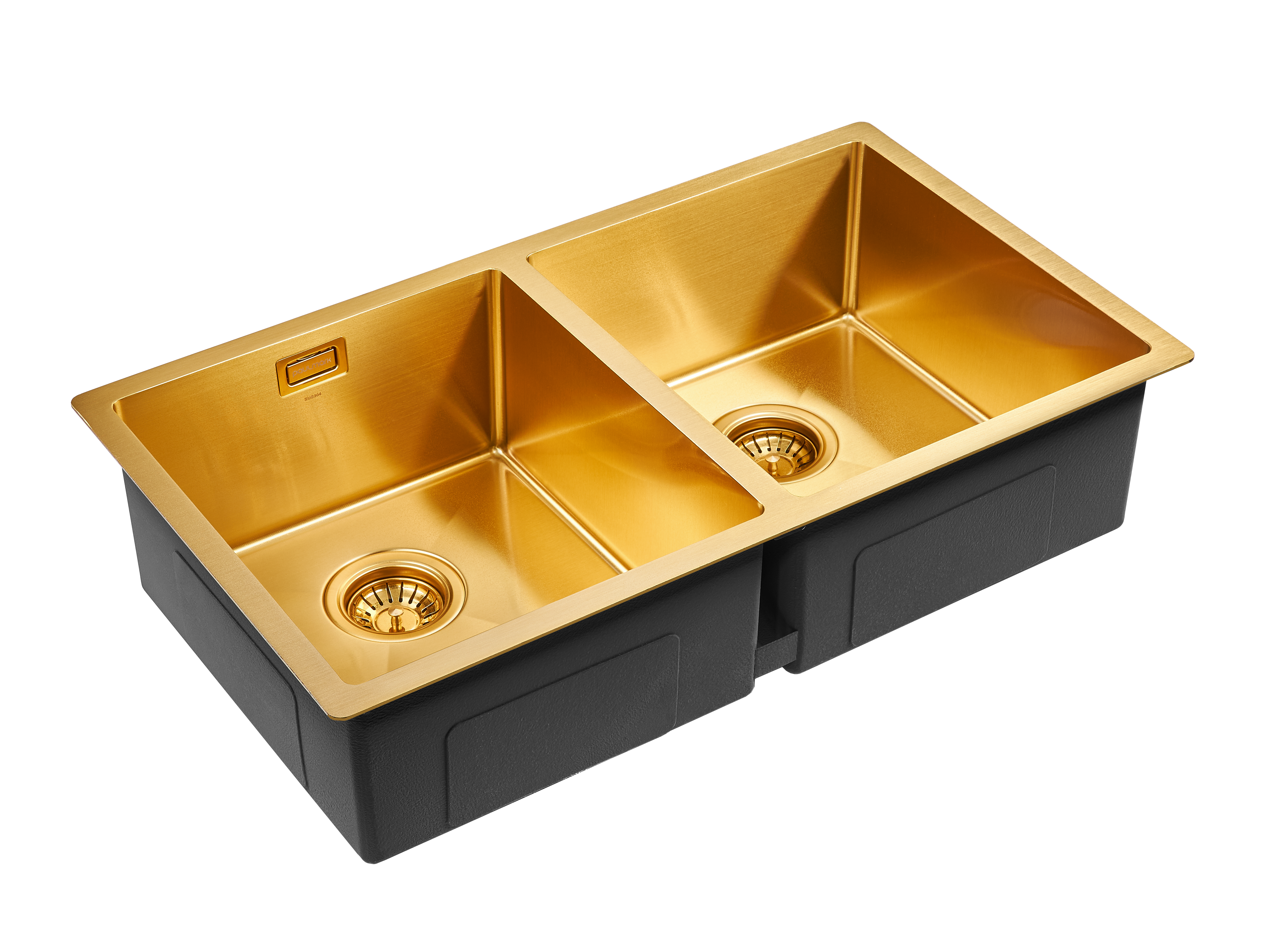 Мойка кухонная Paulmark Dopplet PM507844-BG брашированное золото