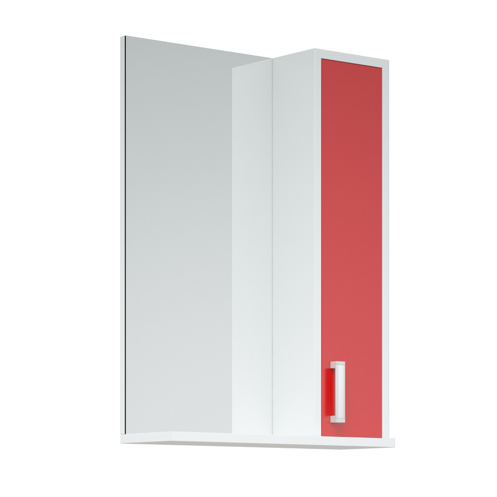 Зеркальный шкаф Corozo Колор 50 красный
