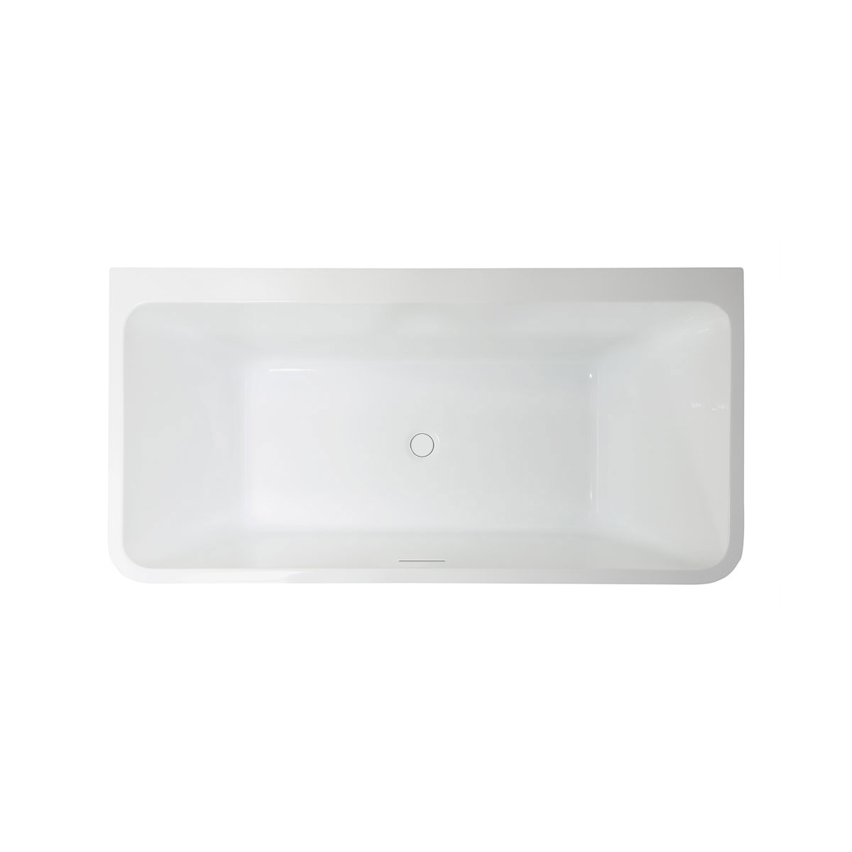 Ванна акриловая Vincea VBT-425-1700 170x80x60, цвет белый, слив-перелив в комплекте, хром