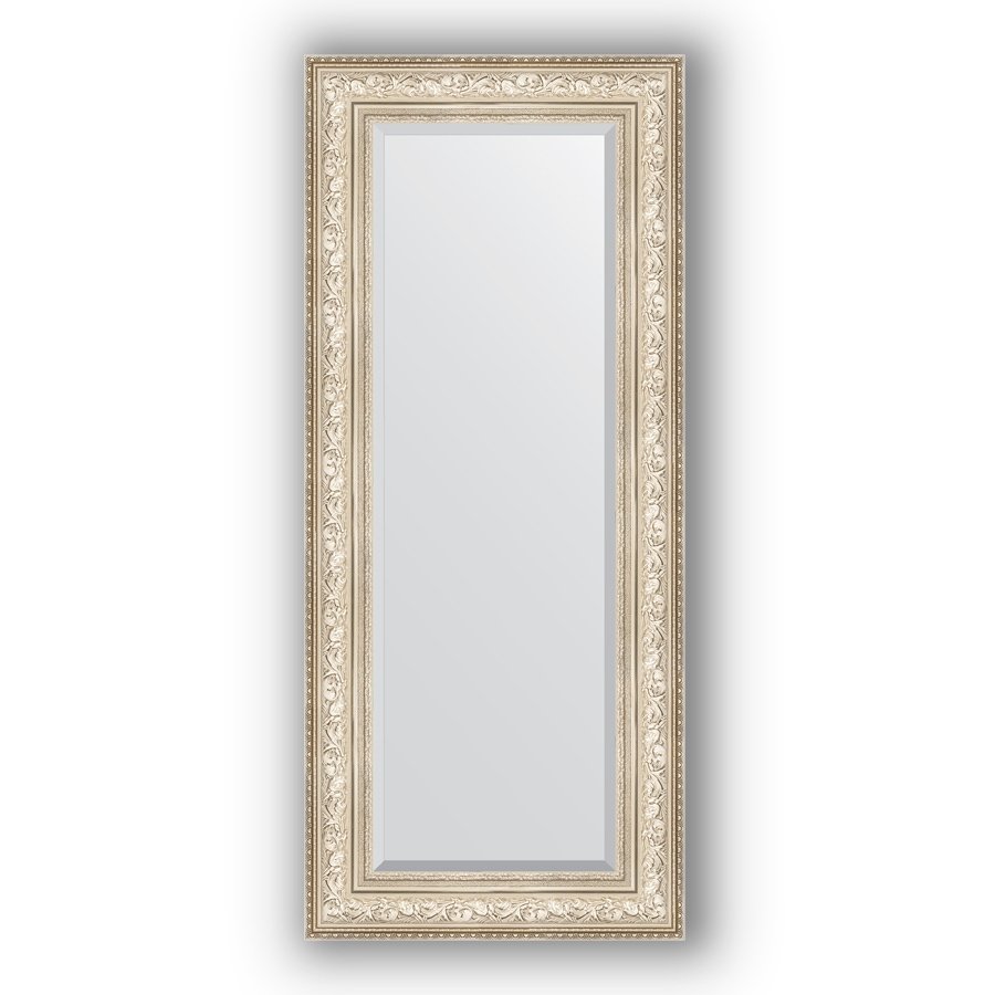 Зеркало в багетной раме Evoform Exclusive BY 3530 60 x 140 см, виньетка серебро 