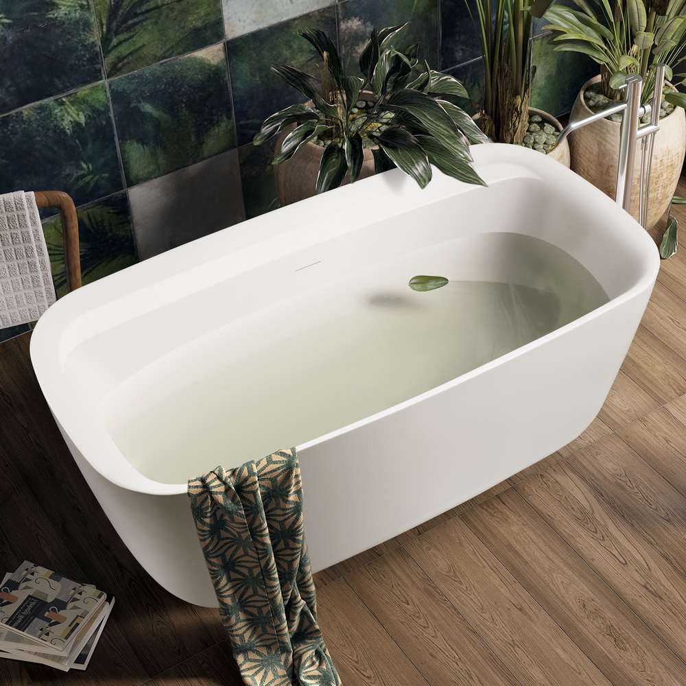 Акриловая ванна 150х75 см Black&White Swan SB350 глянцевая белая