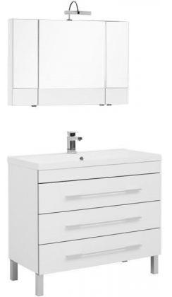 Комплект мебели для ванной Aquanet Верона 100 белый 3 ящика 