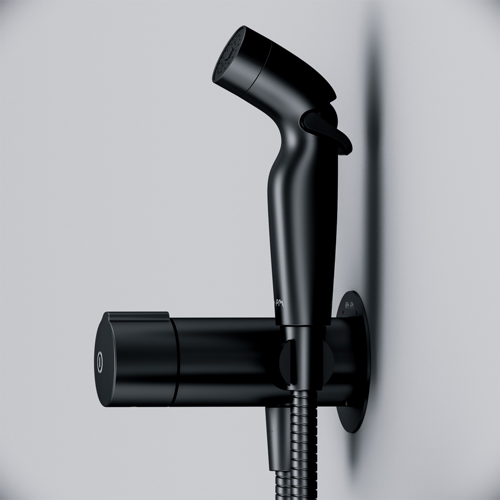 Гигиенический душ Am.Pm X-Joy F0H85A522 со смесителем, матовый черный