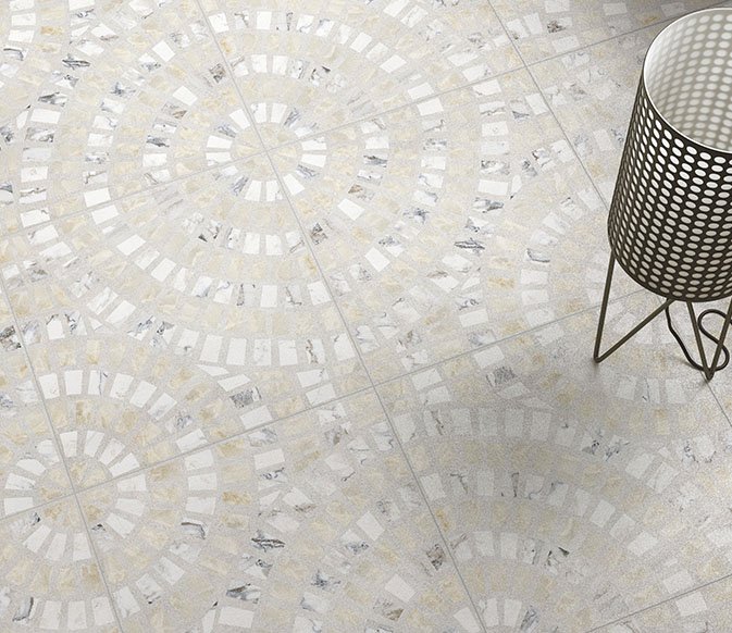 Керамогранит Vitra Декор Marble-Beton Геометрический Светлый Лаппато 60х60 - изображение 10
