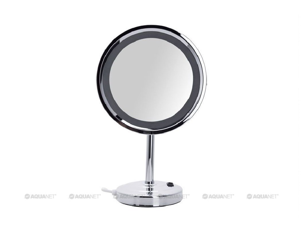 Косметическое зеркало Aquanet Lvyi 2209D, с LED-подсветкой, хром