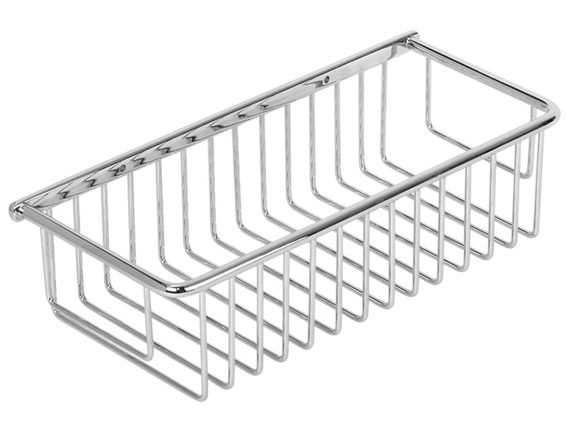 Полка-решетка Veragio Basket прямоугольная 13,5х30,5хh8 см, хром 