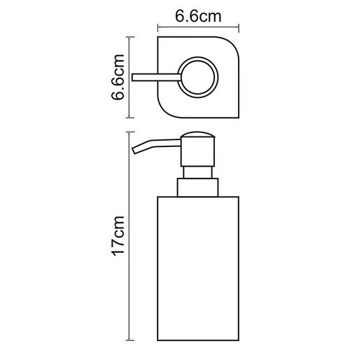 Дозатор для жидкого мыла WasserKRAFT Elba 2799, 290 мл