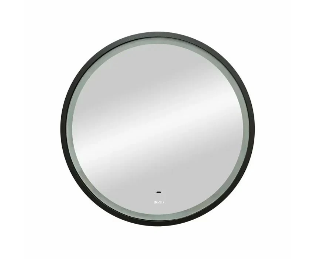 Зеркало Bond Circle 60 см M60ZE-6060 черное с подсветкой