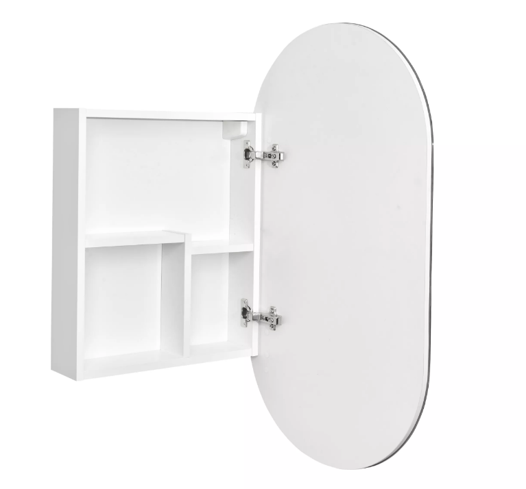 Зеркало-шкаф 44 см Aquaton Оливия 1A254502OL010, белый