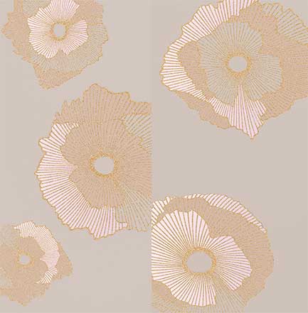 Керамическая плитка Creto Панно Mono Golden flowers 60х60 (компл. из 2 шт) 