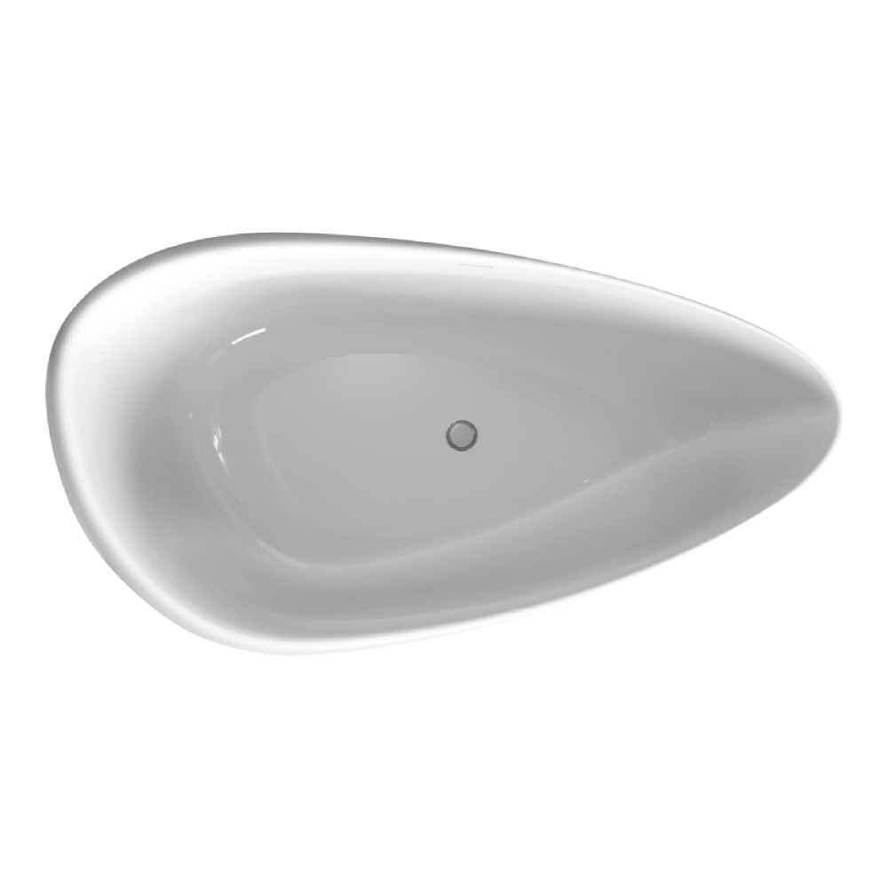 Акриловая ванна 170х95 см Black&White Swan SB 227 227SB00 белый глянцевый