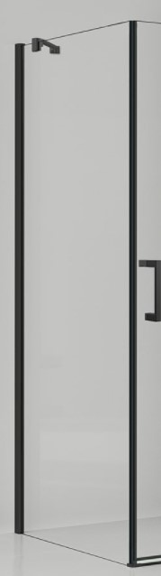Боковая панель Vincea Orta 90 см черный, стекло прозрачное, VSG-1O900CLB1