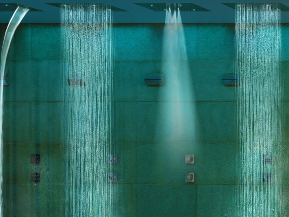 Верхний душ Bossini Dream 3 режима H38935.030 Хром, с RGB хромотерапией