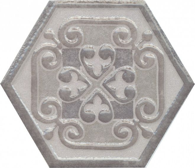 Плитка из керамогранита матовая Kerama Marazzi Тюрен 12x10.4 серый (HGD\A294\SG1010)