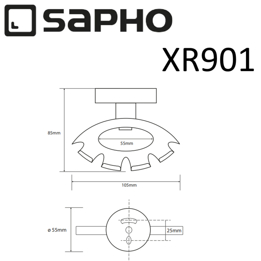 Держатель зубных щеток Sapho X-Round XR901 хром