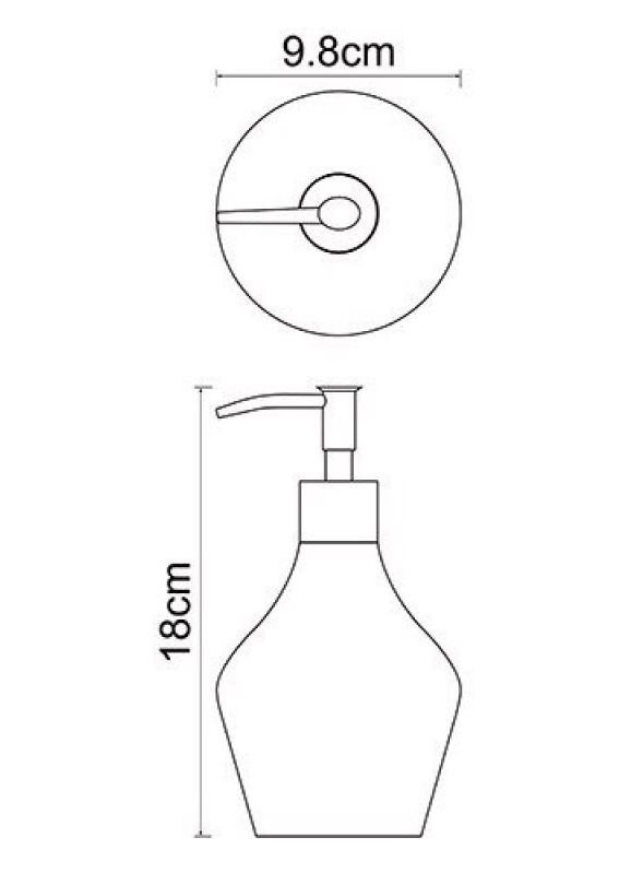 Дозатор для жидкого мыла WasserKraft Dinkel 4699