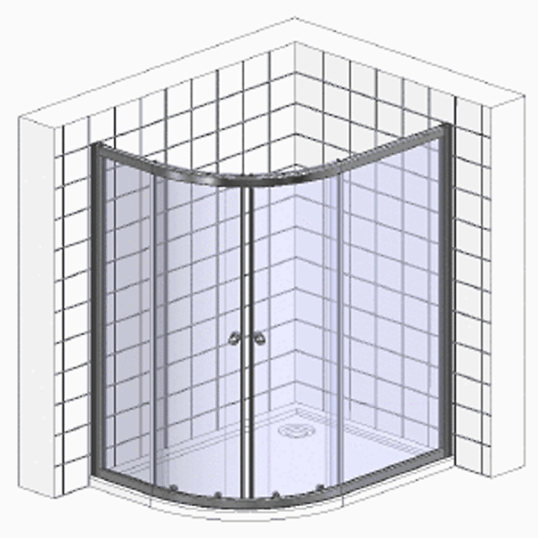 Душевой уголок Cezares ECO-O-RH-2-100/80-C-Cr стекло прозрачное - изображение 6