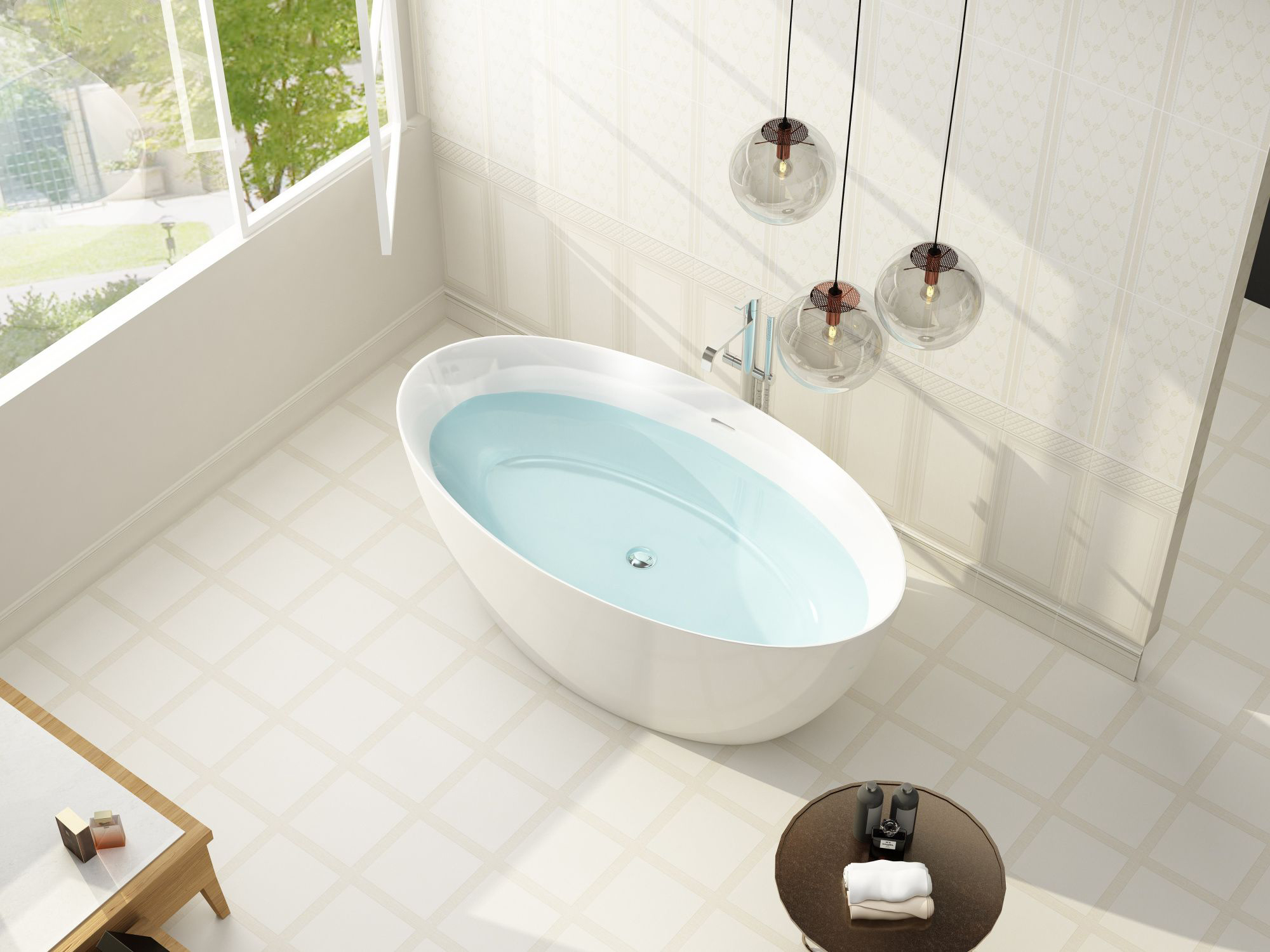 Акриловая ванна Art&Max Bologna 170х80 см AM-BOL-1700-820, белый