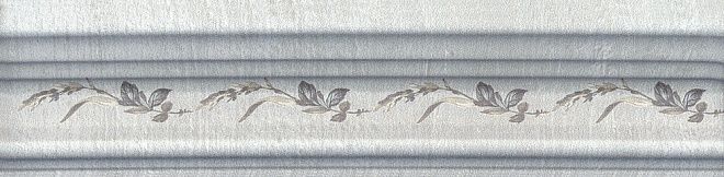 Керамическая плитка Kerama Marazzi Бордюр Багет Кантри Шик серый декорированный 5х20 