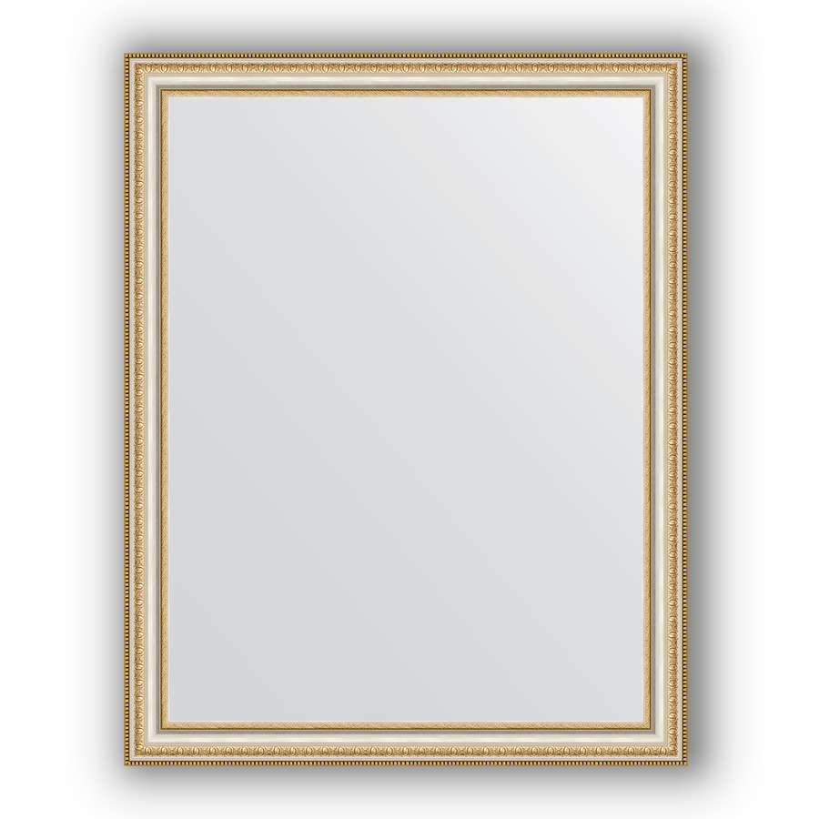 Зеркало в багетной раме Evoform Definite BY 1042 75 x 95 см, золотые бусы на серебре 