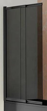 Шторка для ванны Vincea VSB-1E 100x145 см, VSB-1E100CGB, профиль черный, стекло тонированное1