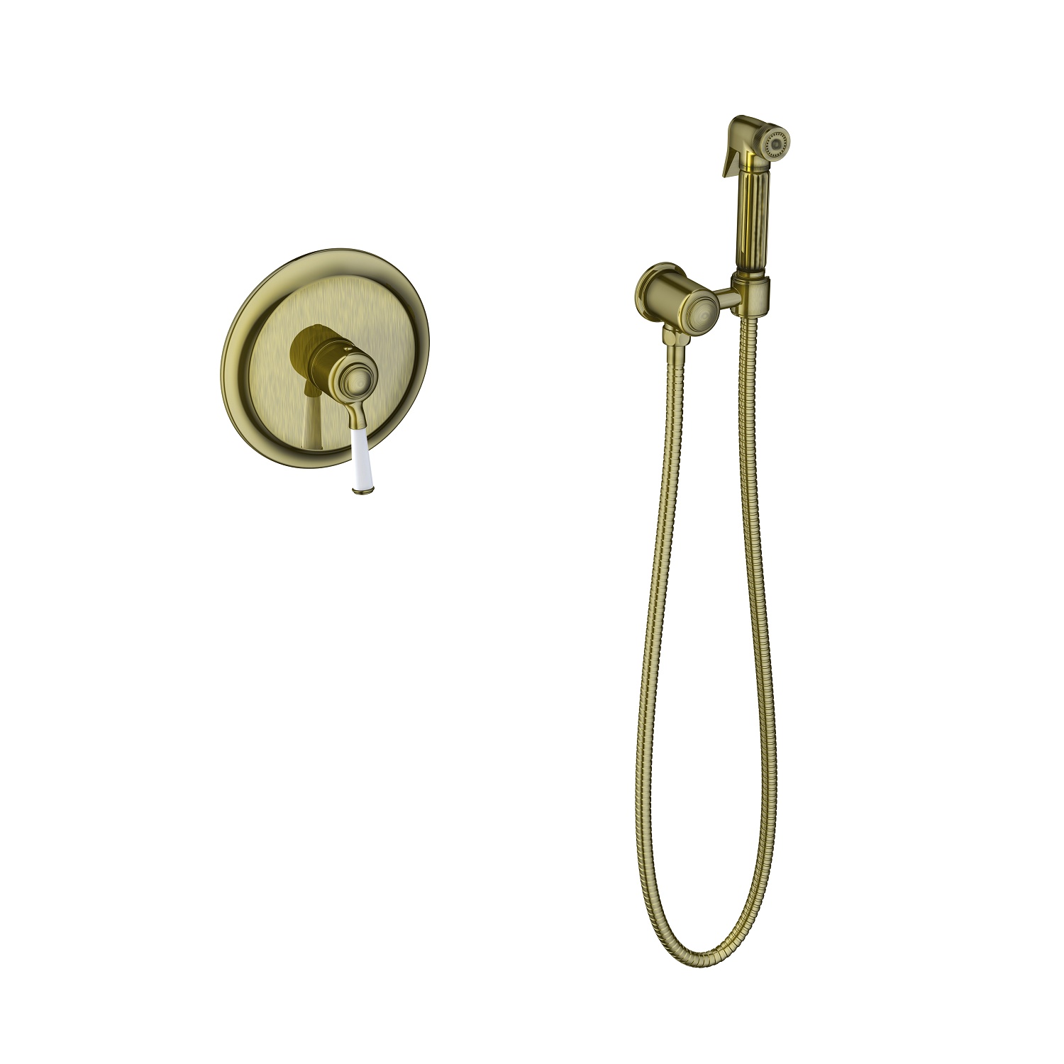 Гигиенический душ со смесителем Timo Arisa 5309/02SM бронза