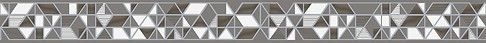 Керамическая плитка Cersanit Бордюр Polaris серый 5х59,8