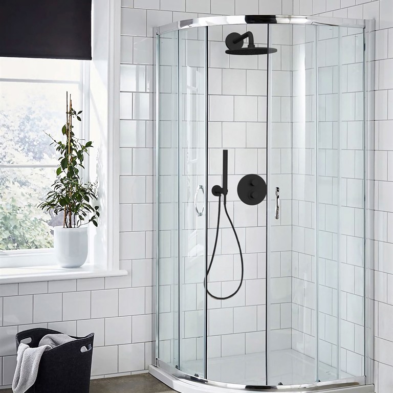 Термостат для ванны с душем Paini Cox 78PZ691TH черный матовый, на 2 потребителя