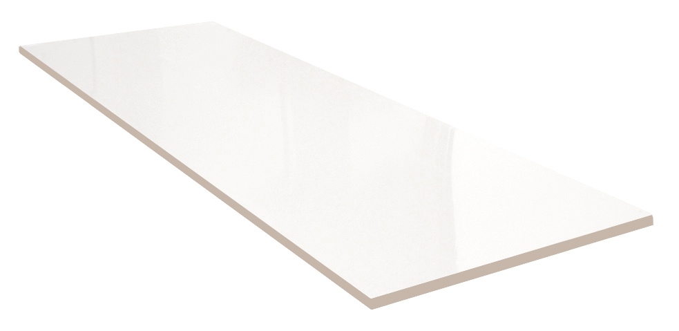 Керамическая плитка Creto Плитка Brilliant White W M 30x90 R Glossy 1 - изображение 3
