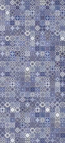 Керамическая плитка Cersanit Плитка Hammam рельеф голубой 20х44