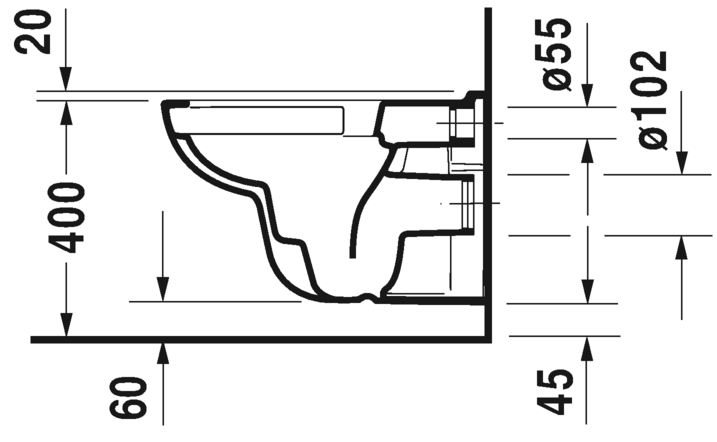 Унитаз подвесной Duravit D-code 45700900A1 безободковый с крышкой-сиденьем микролифт - изображение 5