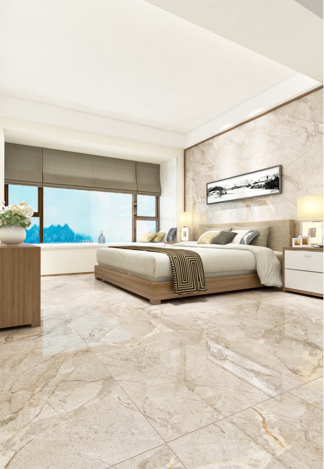 Керамогранит Maimoon ceramica Carrara Sky glossy 60х120 - изображение 17