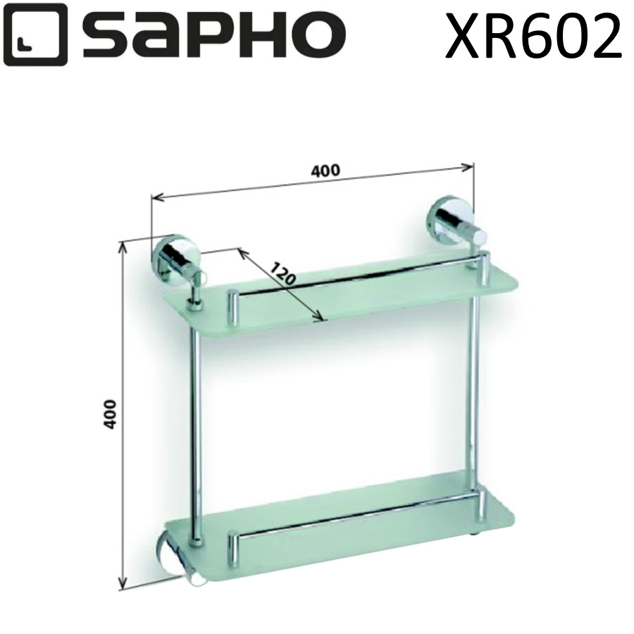 Полка Sapho X-Round XR602 хром
