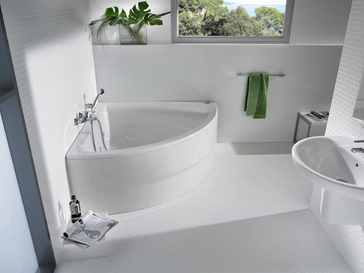 Акриловая ванна Roca Easy Tonic 135x135 см с гидромассажем, 248188001