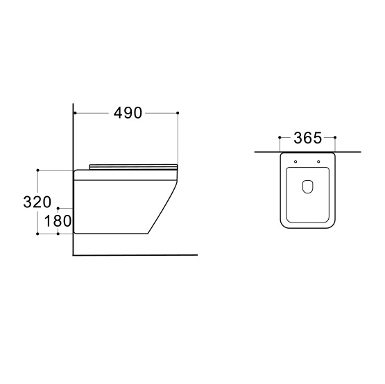 Унитаз подвесной безободковый Aquatek Лира AQ1155-00 с крышкой-сиденьем микролифт, белый